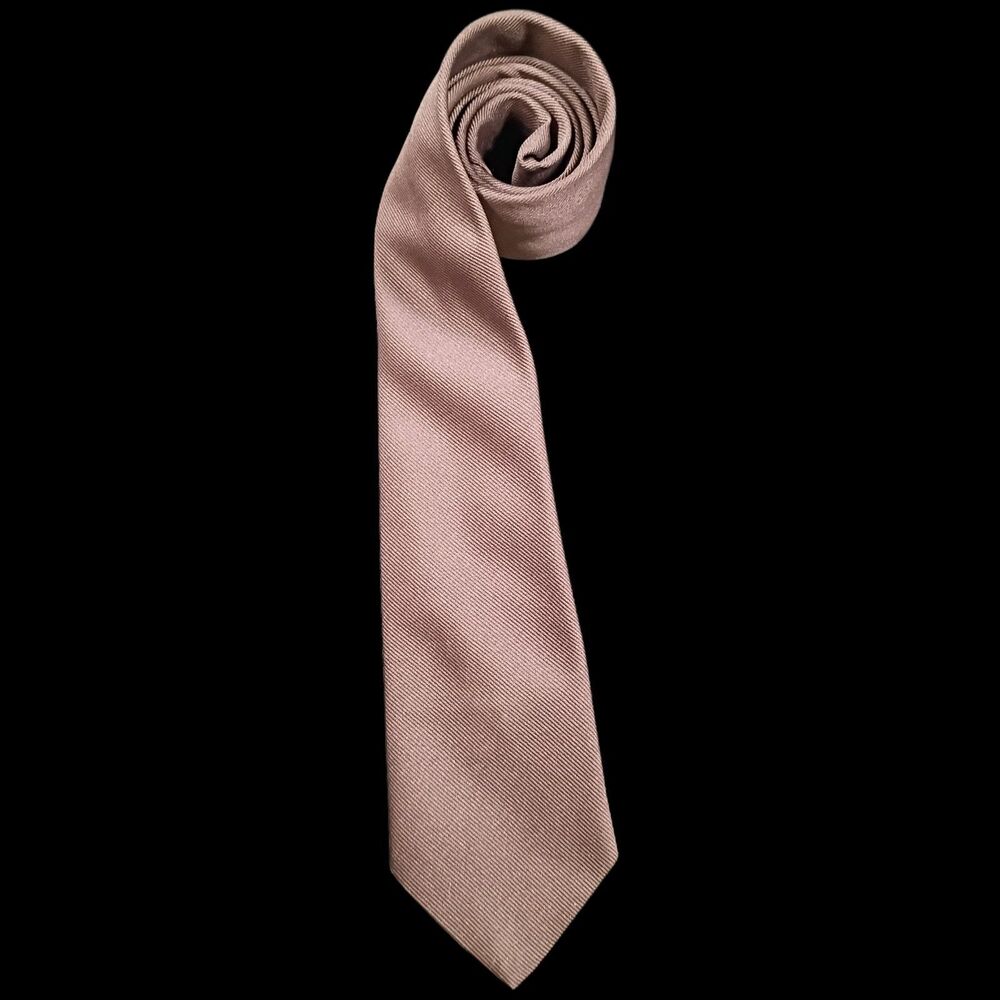 Vintage Richman Necktie Light Brown Silk Tie Men's Accessory Gift For Dad